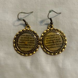 Mustard seed earrings